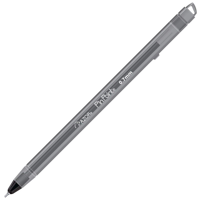 AZOR Pin Point Black Fine Point Writing Pens 0.7mm Ballpoint Pens â€“ Pack of 12 - Image 5